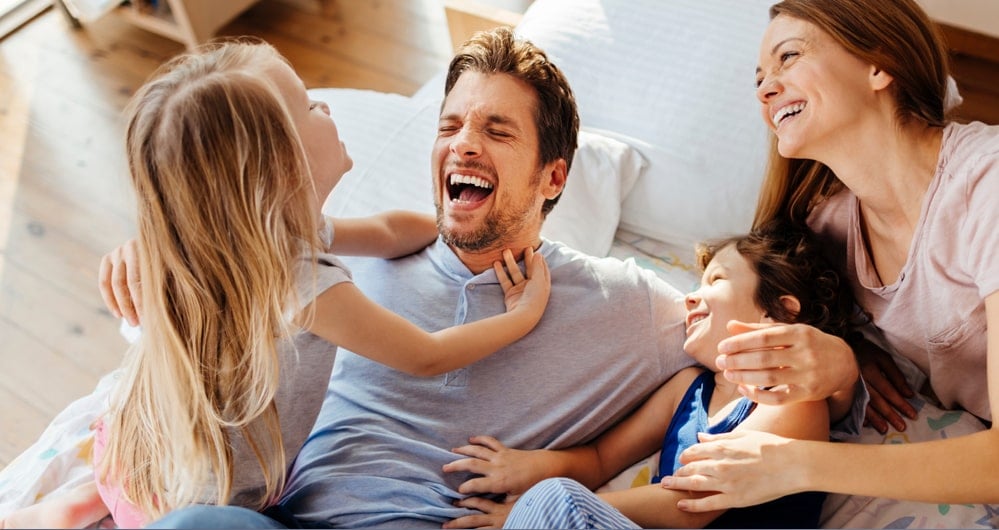 family laughing